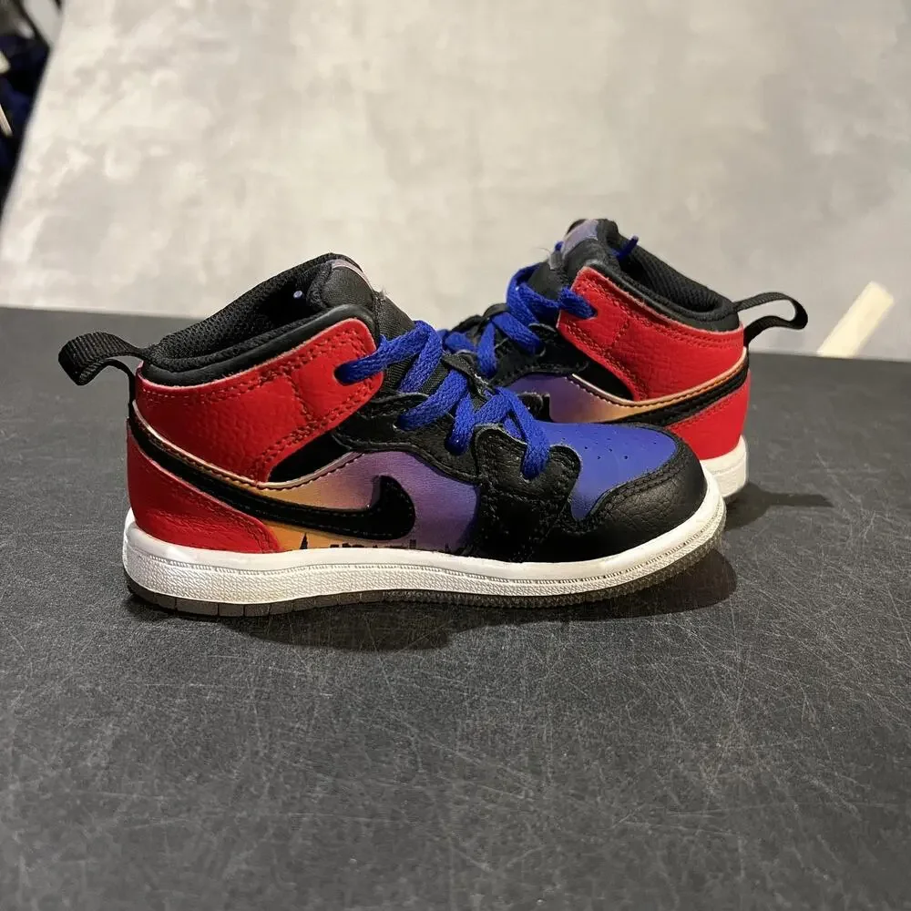Nike Air Jordan 1 Mid SE Shoes Toddler 9C Skyline Sunset Sneakers DX4377-400